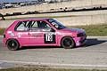 Peugeot 106 Rally driver Savoia Francesco al tornantino per la 2^ prova del Trofeo Autodromo del Levante 2015 sul tracciato di Binetto