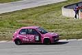 Peugeot 106 Rallye pilota Savoia Francesco al tornantino al II Trofeo Autodromo del Levante, categoria Monomarca Peugeot N1400