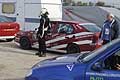 Roberta Senzaqua Alfa Romeo 33, parco chiuso a fine gara al II Trofeo Autodromo del Levante, 3^ prova