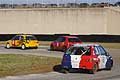 Bagar sul tornantino vetture di coda su Peugeot 106 Rally in gara per la 2^ tappa del II Trofeo Autodromo del Levante