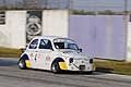 Fiat 500 driver Coppola Pasquale del Team Tramonti Corse in Gara 2 nelle categoria Trofei Bicilindriche Minicar per il II Trofeo Autodromo del Levante