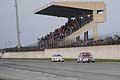 Fiat 500 racing cars sul rettilineo sotto le tribune in gara 2 al Trofeo Autodromo del Levante 2015, 3^ Prova