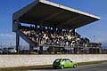Leader su Peugeot 106 Rally con il pilota Abiuso Bartolomeo sotto le tribune in gara per la 2^ prova del Trofeo Autodromo del Levante 2015