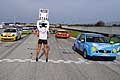 Ragazza della pit lane e prima fila e schieramento vetture, categoria Trofeo Lupo Cup al II Trofeo Autodromo del Levante, 3^ Prova