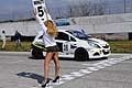 Partenza Trofeo Racing Start con ragazza pit line in pole position Opel Corsa OPC di Tarricone prima tappa del II Trofeo Autodromo del Levante