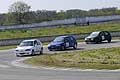 Trio in coda al tornantino zon Zigrino, Trisciuzzi e De Mola in gara al II Trofeo Autodromo del Levante, categoria Monomarca Peugeot N1400