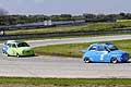 Fiat 500 racing cars di Rumolo Carlo insegue Zizza Onofrio al tornantino in Gara 1 al Trofeo Autodromo del Levante 2016 - 1^ Prova