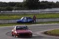 Fiat X/19 pilota Ventriglia Gennaro al tornantino e ritiro Abarth A112 pilota Trisciuzzi che esce allabitacolo al Trofeo Autodromo del Levante 2016, 2^ Prova
