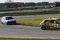 Peugeot 106 pilota Eldino Giuseppe al tornantino davanti Tagliente, 1^ Prova del Trofeo Autodromo del Levante 2016