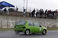 Peugeot 106 Rally pilota Abiuso Bartolomeo in fondo al rettilineo al Trofeo Autodromo del Levante 2016 - 2^ Prova