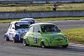 Bagar al tornantino Fiat 500 race cars, davanti Zizza Onofrio in Gara 2 al Trofeo Autodromo del Levante 2016 - 1^ Prova