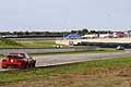 Duo di testa Peugeot 106 di Edino insegue la Fiat X/19 di Ventriglia in gara al Trofeo Autodromo del Levante 2016, 2^ Prova