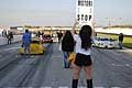Girl pit line e Fiat 500 di Licciulli seconda in griglia al Trofeo Autodromo del Levante 2016, 1^ Prova