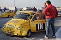 Prima fila Fiat 500 race cars di Criscuolo Onofrio, secondo Flavio Licciulli in Gara 2 al Trofeo Autodromo del Levante 2016 1^ Prova