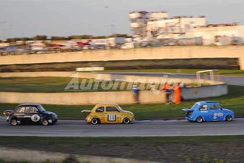 Trofeo Autodromo del Levante 2016 - Trio di testa al tonantino leader Criscuolo Onofrio in gara 2 Campionto Italiano Le Bicilindriche - 2^ Prova del Trofeo Autodromo del Levante 2016