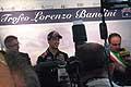 Daniel Ricciardo risponde ai giornalisti alla conferenza stampa del 21 Trofeo Lorenzo Bandini