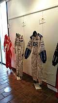 Galleria Comunale esposizione di una mostra con le tute dei piloti di F1