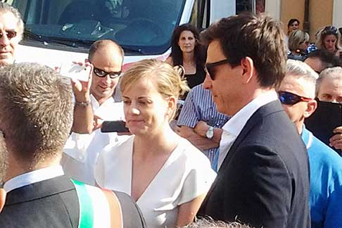 Premiato Toto Wolff - Toto Wolff  sua moglie Susie Wolff al Trofeo Lorenzo Bandini 2015