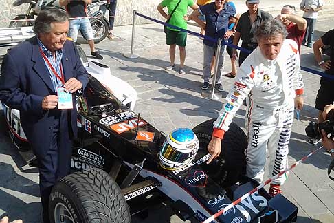 Premiato Toto Wolff - Monoposto Formula 1 Minarci pilota Gabriele Tredozzi e Giancarlo Minardi al Trofeo Lorenzo Bandini 2015