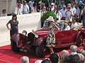 Auto storica Alfa Romeo decappottabile rossa