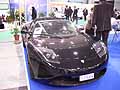 Veicolo Elettrico Tesla roadster sport esposta alla Fiera di Roma 2010