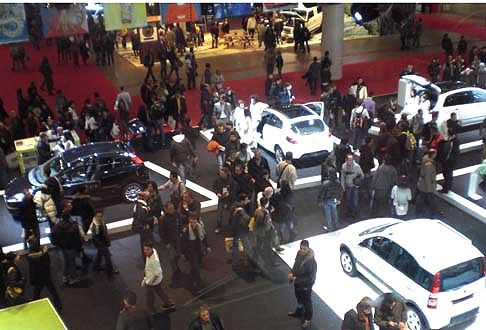 Motor Show Panoramica padiglione Fiat e Iveco