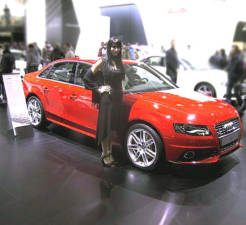 Motor Show Padiglione Audi - Auto Audi S4 Red