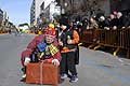 Clown con la sua mascotte al Carnevale di Putignano 2016