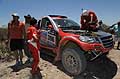 Dakar 2014 2^ tappa la vettura Haval del driver Carlos Sousa in panne, vincitore della prima tappa
