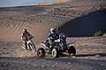 Dakar 2014 stage 5 il biker Oriol Escale ed il quad del driver Sergio Lafuente vincitore della tappa