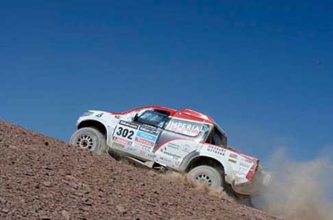 Dakar 2014 - Dakar 2014 stage 11: la Toyota di Giniel de Villiers che perde la terza poszione nella classifica generale