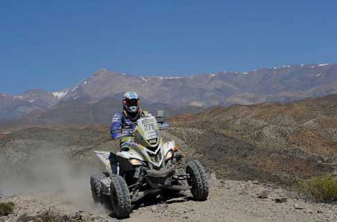 Dakar 2014 - Dakar 2014 stage 4 su Quad driver Jeremias Gonzales Ferioli