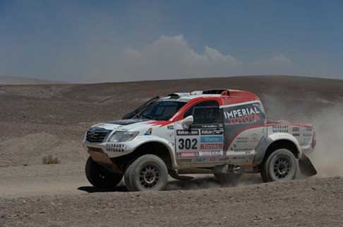 Dakar 2014 - Dakar 2014 stage 8: Toyota pick-up del sudafricano Giniel de Villiers