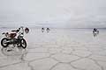 Quads e moto in azione sulle Saline per 8 stage Uyuni - Iquique della Dakar 2015