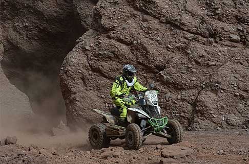 Salta - Termas de Rio Hondo - Dakar-2015 - 11 stage quad Yamaha 700 Raptor driver Jeremias Gonzalez Ferioli