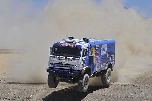 Copiapo - Antofagasta  - Nikolaev Eduard su truck Kamaz vincitore della V tappa nella Dakar 2015