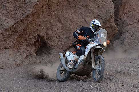 Salta - Termas de Rio Hondo - Dakar 2015 - 11 stage moto KTM 450 Rally Replica biker Toby Price