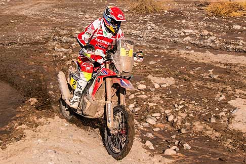 Termas de Rio Hondo - Rosario - Dakar 2015 Honda HRC di Joan Barreda in gara al 12 stage