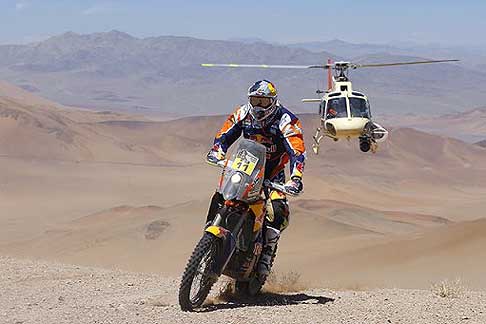 Chilecito a Copiato - Dakar 2015 con Ruben Faria su moto KTM in azione alla IV tappa