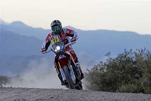 Dakar 2017 - 3^ Tappa - Dakar 2017 - 3^ tappa quinto il bikers portoghese Paulo Goncalves su Honda CRF450 Rally