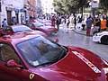 Raduno Ferrari a castellana gratte il giorno 13 Settembre