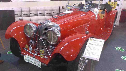 Jaguar - Auto depoca SS Jaguar 100 2.5 del 1936 alla FIera di Padova 2012