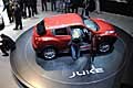 Nissan Juke Suv compatto vista top al Motor Show di Ginevra 2010