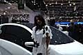 Giugiaro Emas 3 e hostess al Salone di Ginevra 2010