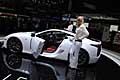 Lexus LFA white Sportscar e hostess al Motor Show di GInevra 2010