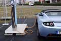 Area esterno Fiera punti di Ricarica auto elettriche Tesla a Gienvra 2010