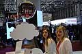 Stand Fiat ragazze alla reception al Salone di Ginevra 2010