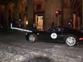 Ferrari Tribute con la Supercar Ferrari nera n.584 per larrivo in serata a Bologna per le Mille Miglia 2010