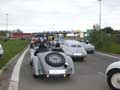 Auto mille miglia inboccano l'autostrada