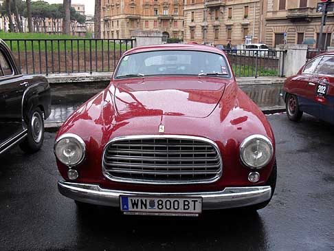 Auto storica FERRARI 340 America Ghia Coupe s/n 0150A (1951) duo Panis (AT) - Schiemann (DE) alle Mille Miglia 2010